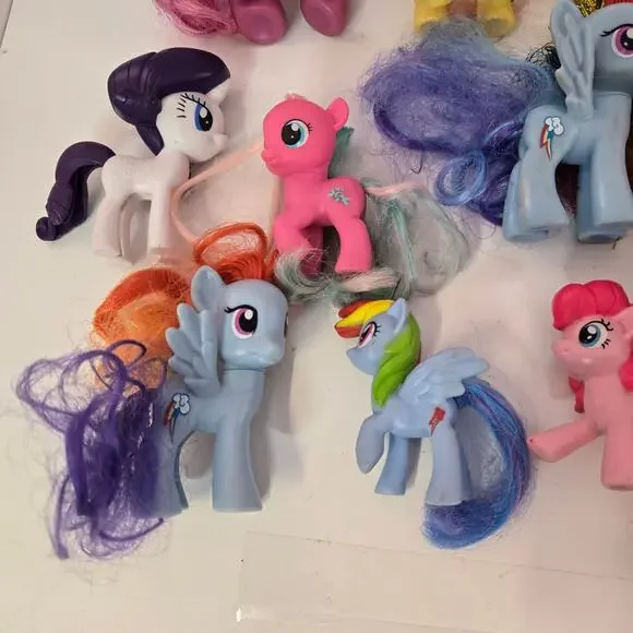 My Little Pony MLP Toy Figure Lot of 13 Ponies Assorted Mixed Lot Pretend Play - Picture 7 of 11